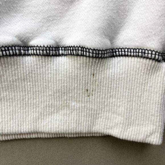 Edikted Encourage Sweatshirt Womens Small White Relaxed Boxy Fit Crewneck y2k - Picture 5 of 10